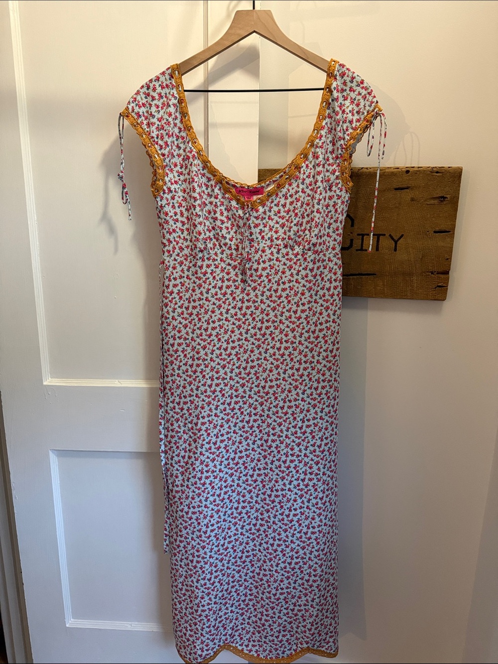 Betsey Johnson Floral Maxi — 90s inspired